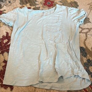 a.n.a. Light Blue Long Sleeve Tee
